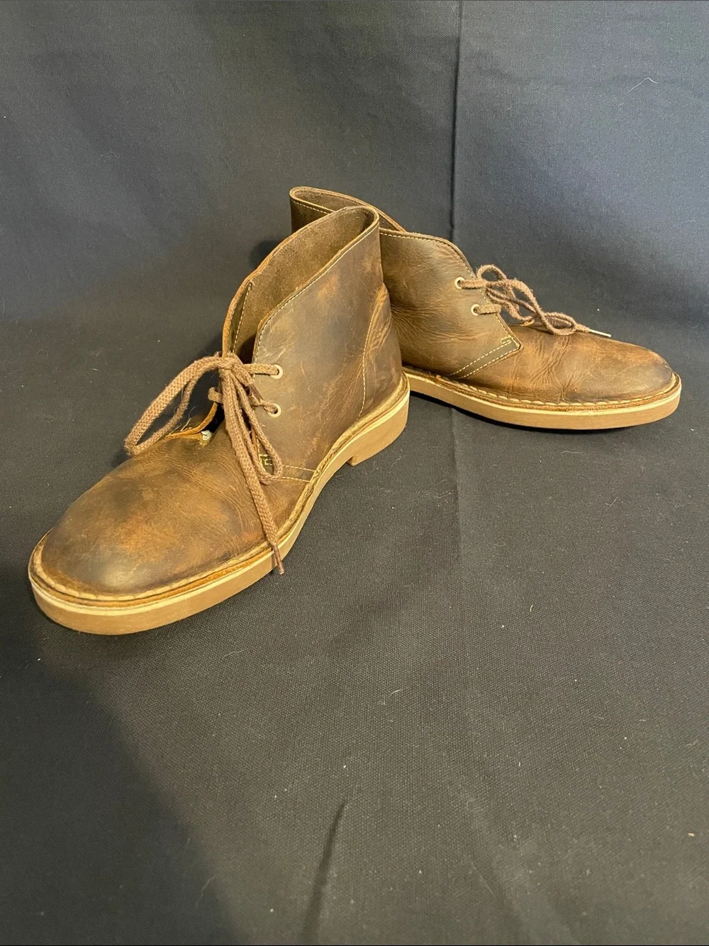 Clarks Brown Leather Chukka Boots for Men